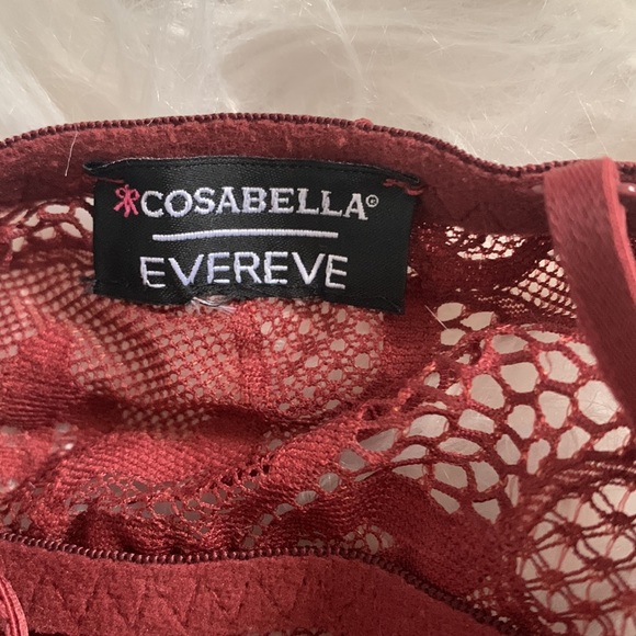 Cosabella Evereve lace plunge bralette burgundy 32A 32B 32C - Picture 5 of 7